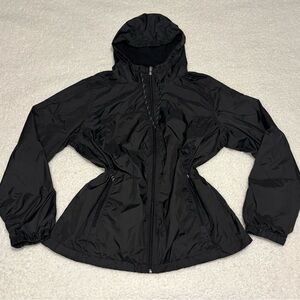 Calvin Klein Women Black Full Zip Performance Windbreaker Jacket